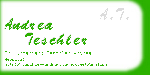 andrea teschler business card